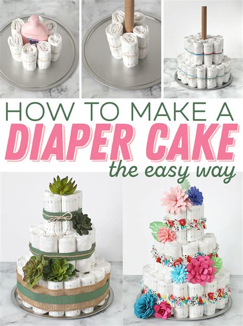 how do i make a diaper cake centerpiece|diaper cake instructions step by step.